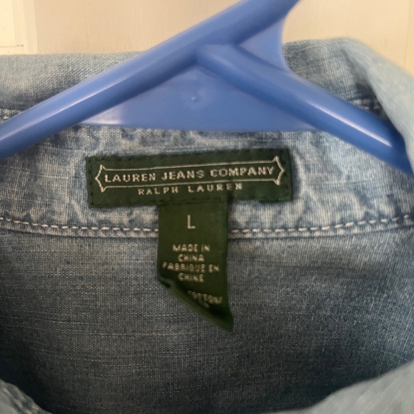 Ralph Lauren Denim Shirt Size Large - Picture 2 of 4